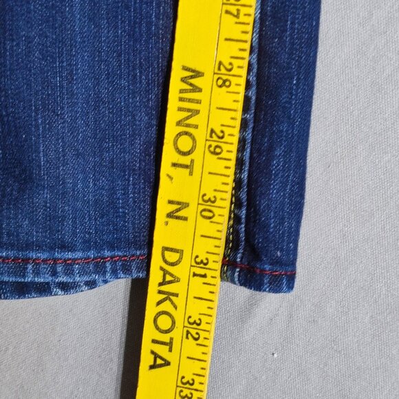 Buffalo Jeans women's sz 30 ink blue colour Selvedge Low rise Straight leg denim - Picture 11 of 13